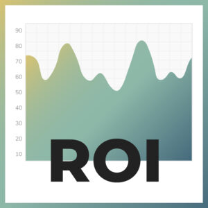 a simple digital illustration of a statistical graph with the letters "roi" in front of it