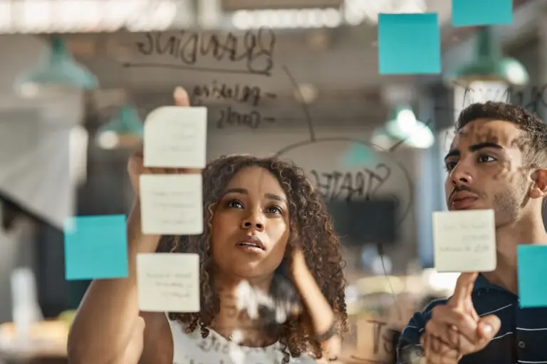creative agency team brainstorming branding